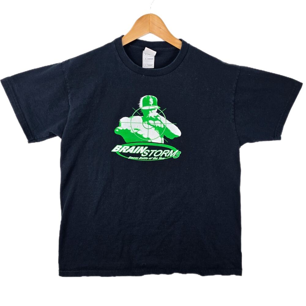 Vintage Brainstorm 3 Emcee Battle Shirt Y2K 2004‎ Shirt Size Large RARE HTF